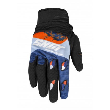 SHOT SHADOW MX rukavice modro / oranžové