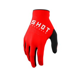 SHOT Raw MX rukavice červené