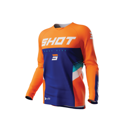 SHOT Tracer fluo oranžový MX detský dres
