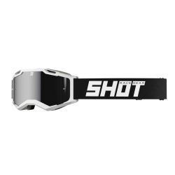 SHOT ASSAULT 2.0 biele MX okuliare zrkadlové sklo titan