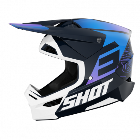 SHOT BOLT holographic lakovaná MX prilba