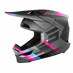 SHOT SCOPE fluo žltá lakovaná MX prilba
