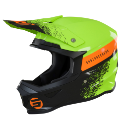 SHOT CAMO žltá fluo MX prilba