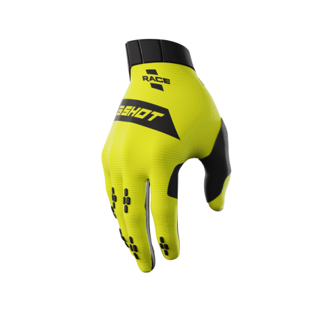 SHOT RACE 5 fluorescenčno žlté MX rukavice